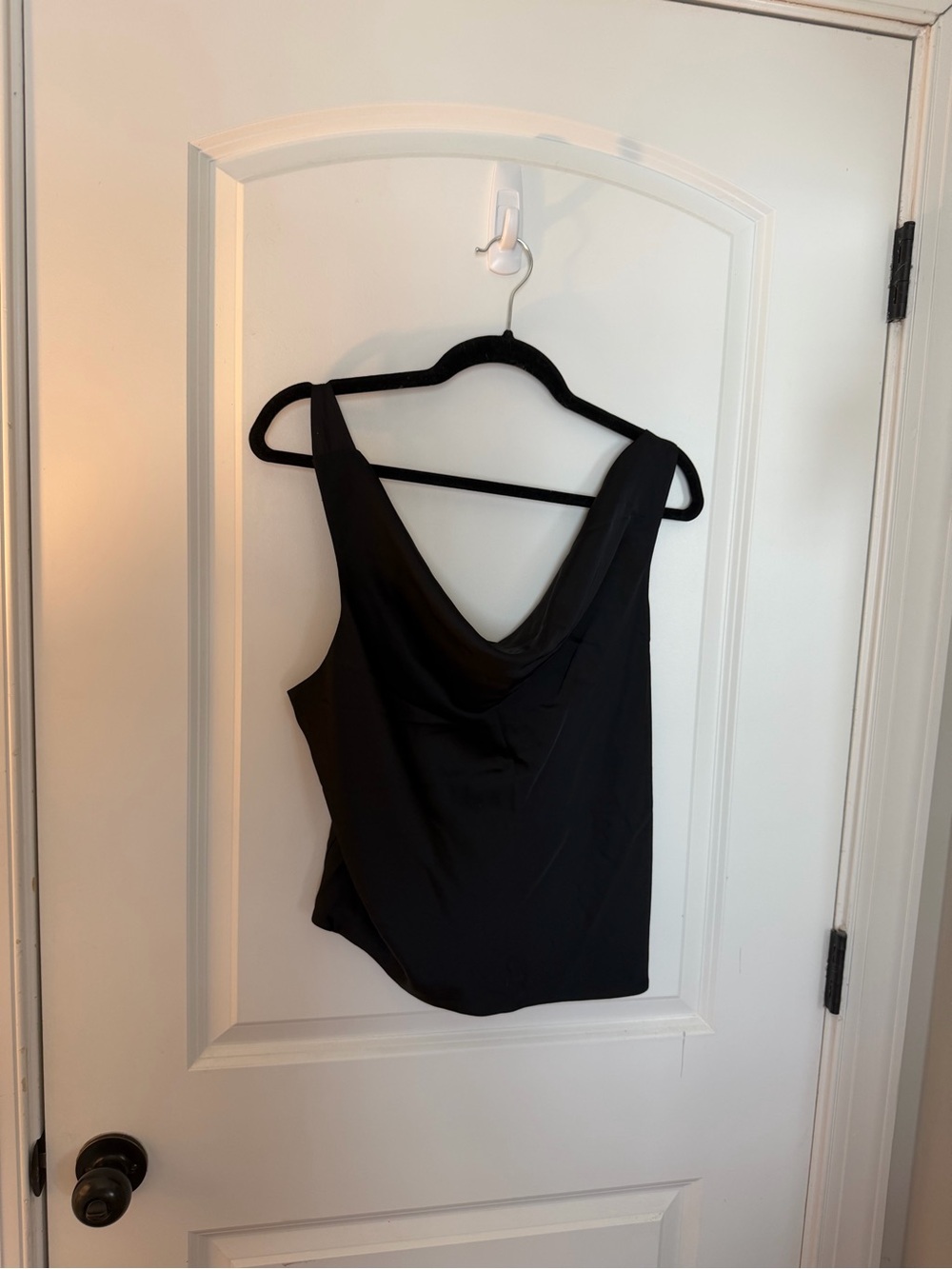 Abercrombie & Fitch Black Draped Cowl Neck Camisole